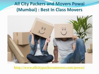 All City Packers and Movers Powai (Mumbai): Best in Class Movers