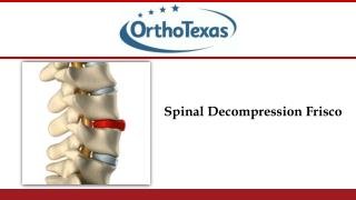 Spinal Decompression Frisco