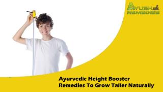 Ayurvedic Height Booster Remedies To Grow Taller Naturally