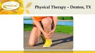 Physical Therapy – Denton, TX