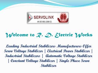 Servo Voltage Stabilizer Manufacturers