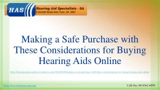 Making a Safe Purchase with These Considerations for Buying Hearing Aids Online