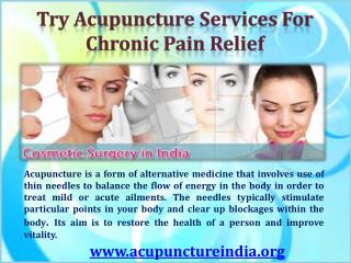 Acupuncture Services