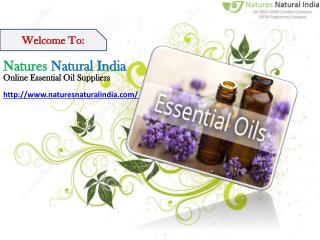 Send Online Pure Essential Oils at Natures Natural India