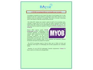 A MYOB Accounting Software can handle your Accounts