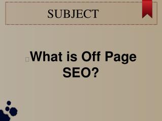 What is Off Page SEO? – CRB Tech