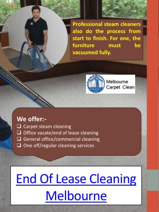 End of Lease Cleaning Melbourne