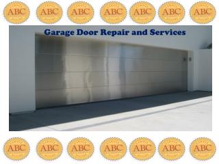 Garage door repair and services