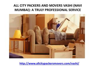 Packers and Movers in Vashi (Navi Mumbai) -All City Packers and Movers®