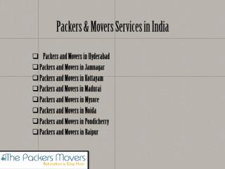 Reliable Packers and Movers in India