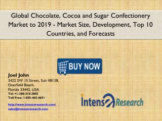 Global Chocolate, Cocoa and Sugar Confectionery Market 2016: Industry Analysis, Market Size, Share, Growth and Forecast