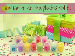 Invitacion de cumpleaños online