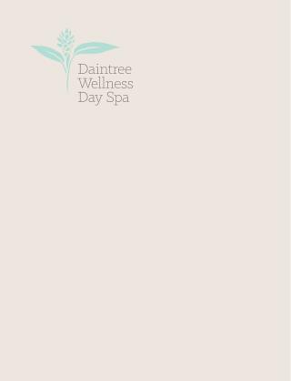 Daintree Wellness Day Spa Menu