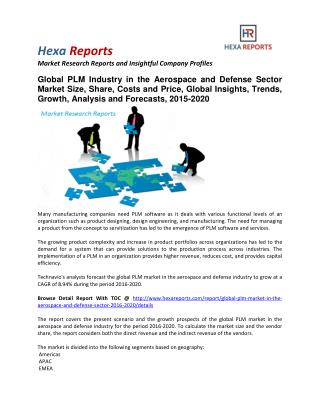 PLM Industry in the Aerospace and Defense Sector Market Size, Share, Costs and Price