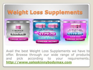Weight Loss Products