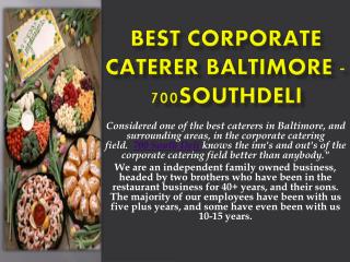 Best Corporate Caterer Baltimore