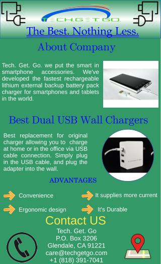 Best Dual USB Wall Chargers - Tech. Get. Go