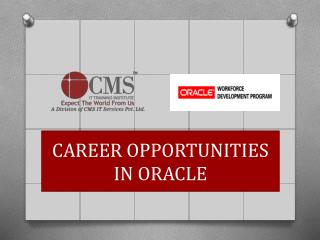 Career Opportunities In Oracle