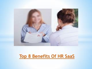 Top 8 Benefits Of HR SaaS