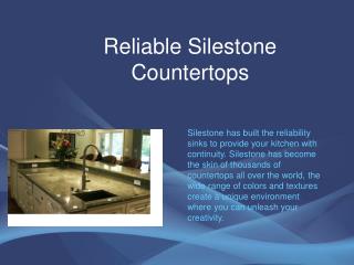 Reliable Silestone Countertops