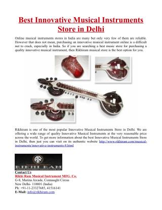 Best Innovative Musical Instruments Store in Delhi