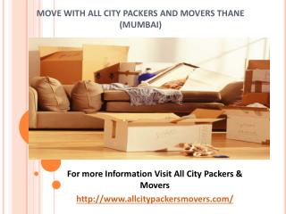 Packers and Movers in Thane (Mumbai) -All City Packers and Movers®