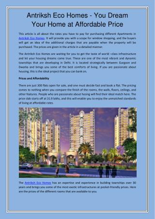 ANtriksh Eco Homes