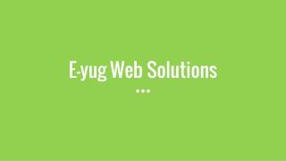 Web Services by eyug web solutions