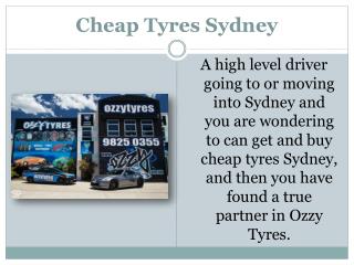 Cheap Tyres Sydney