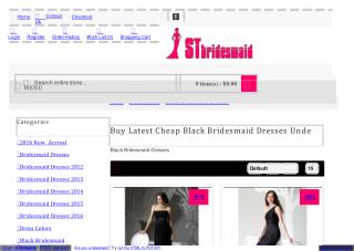 Buy Latest Cheap Black Bridesmaid Dresses