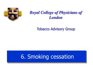 6. Smoking cessation