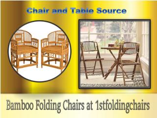 Bamboo Folding Chairs at 1stfoldingchairs