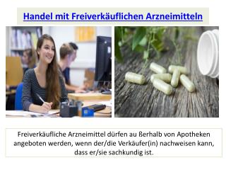 Handel mit Freiverkäuflichen Arzneimitteln