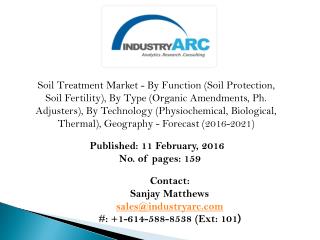 Soil Treatment Market: China and India are fast growing countries in Asia Pacific through 2021.