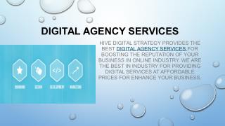 Digital Agency Services