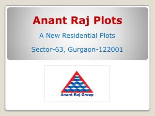 Anant Raj Plots – Residential Plots in Gurgaon Sec 63