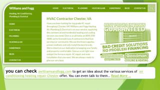 Air conditioning heating repair chester