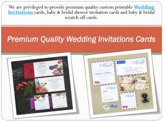 Premium Quality Wedding Invitations Cards