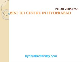 IUI Centre in Hyderabad