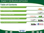 Table of Contents
