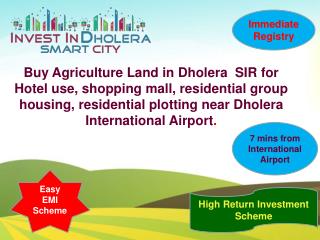 Buy Agriculture land in Dholera SIR