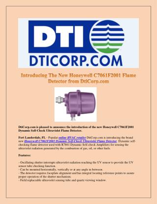 Introducing The New Honeywell C7061F2001 Flame Detector from DtiCorp.com
