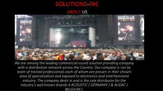 solution inc power amplifiers