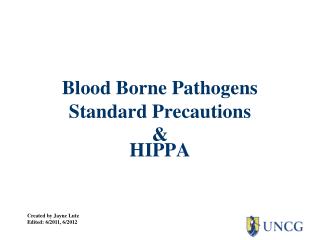 Blood Borne Pathogens Standard Precautions &amp;