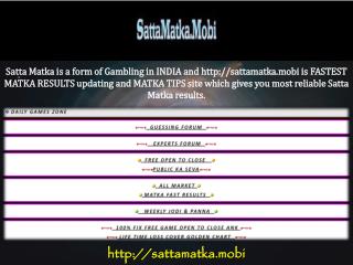 All About The Game of Satta