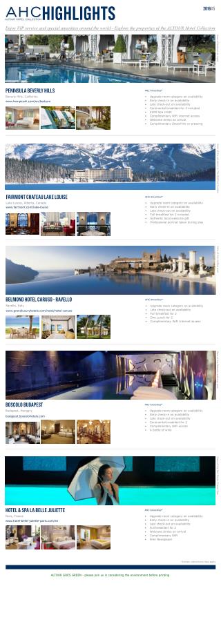 Altour Hotel Collection Highlights