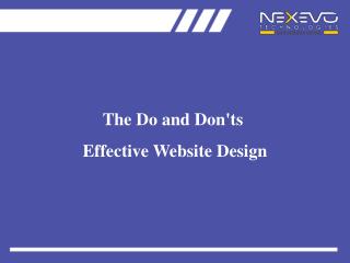 Do and Don'ts of Website Design
