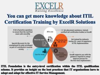 You can get more knowledge about itil certification training by excel r solutions