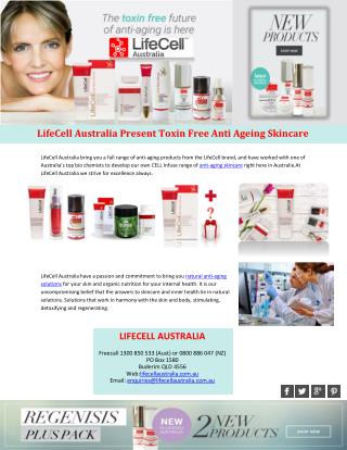 LifeCell Australia Present Toxin Free Anti Ageing Skincare