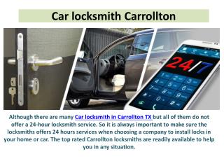 Car locksmith Carrollton